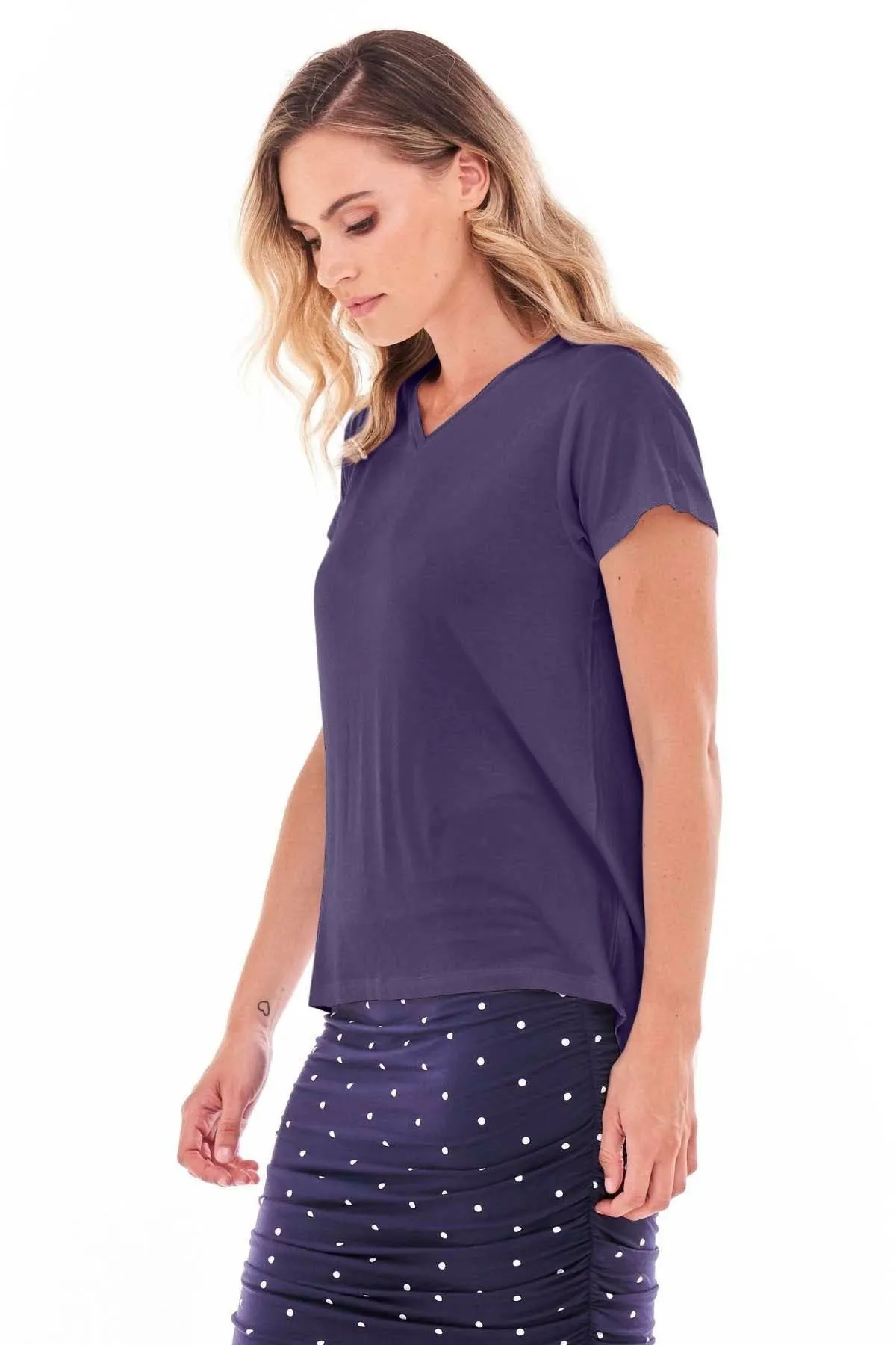 Betty Basics Ava Tee in Navy