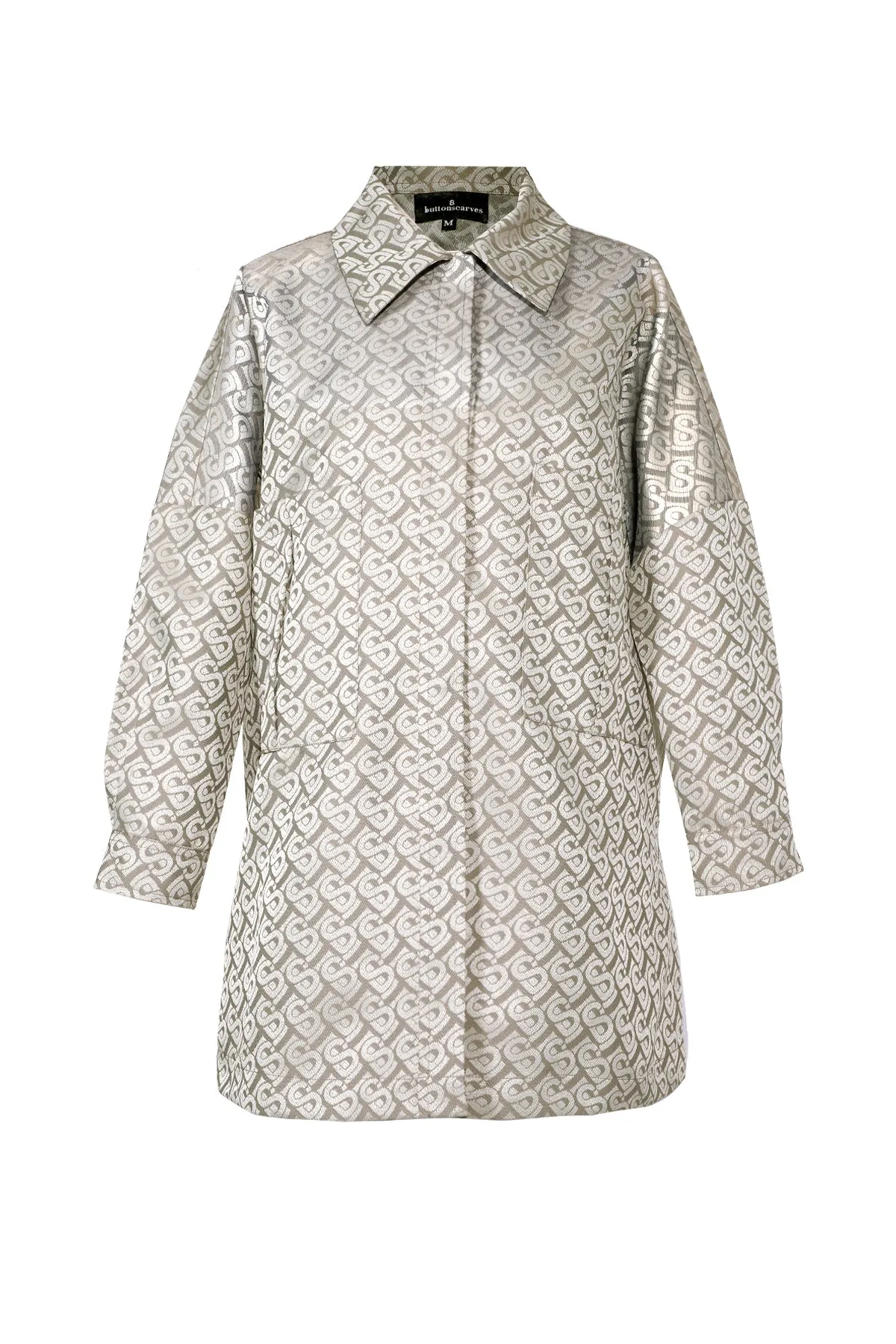 Bimu Jacquard Oversized Shirt - Taupe