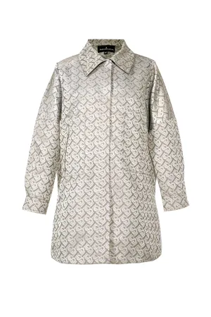 Bimu Jacquard Oversized Shirt - Taupe