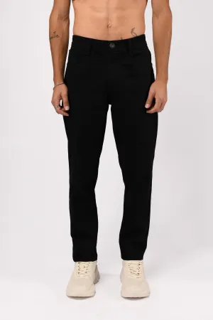 BLACK EDGE TAILORED DENIM IN BLACK