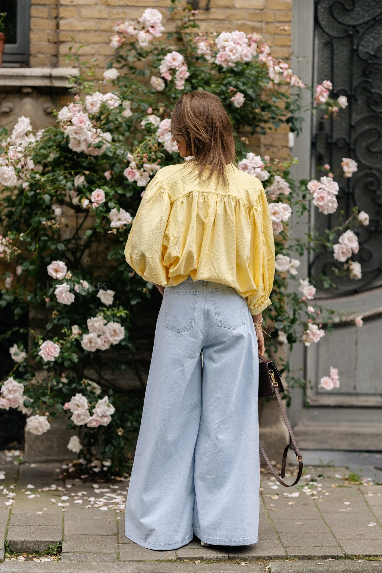 Cadie cotton blouse yellow