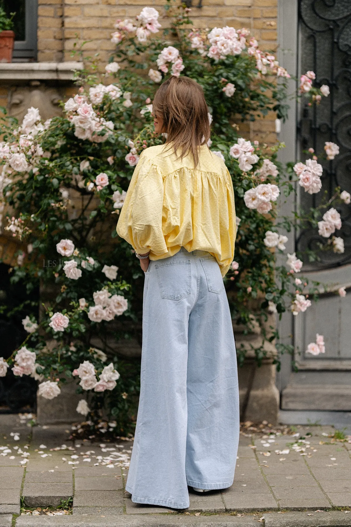 Cadie cotton blouse yellow