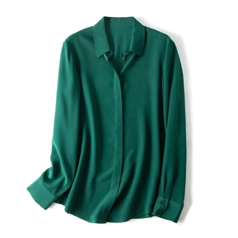 Chic Mulberry Silk Blouses - Luxurious, Lightweight, and Elegant