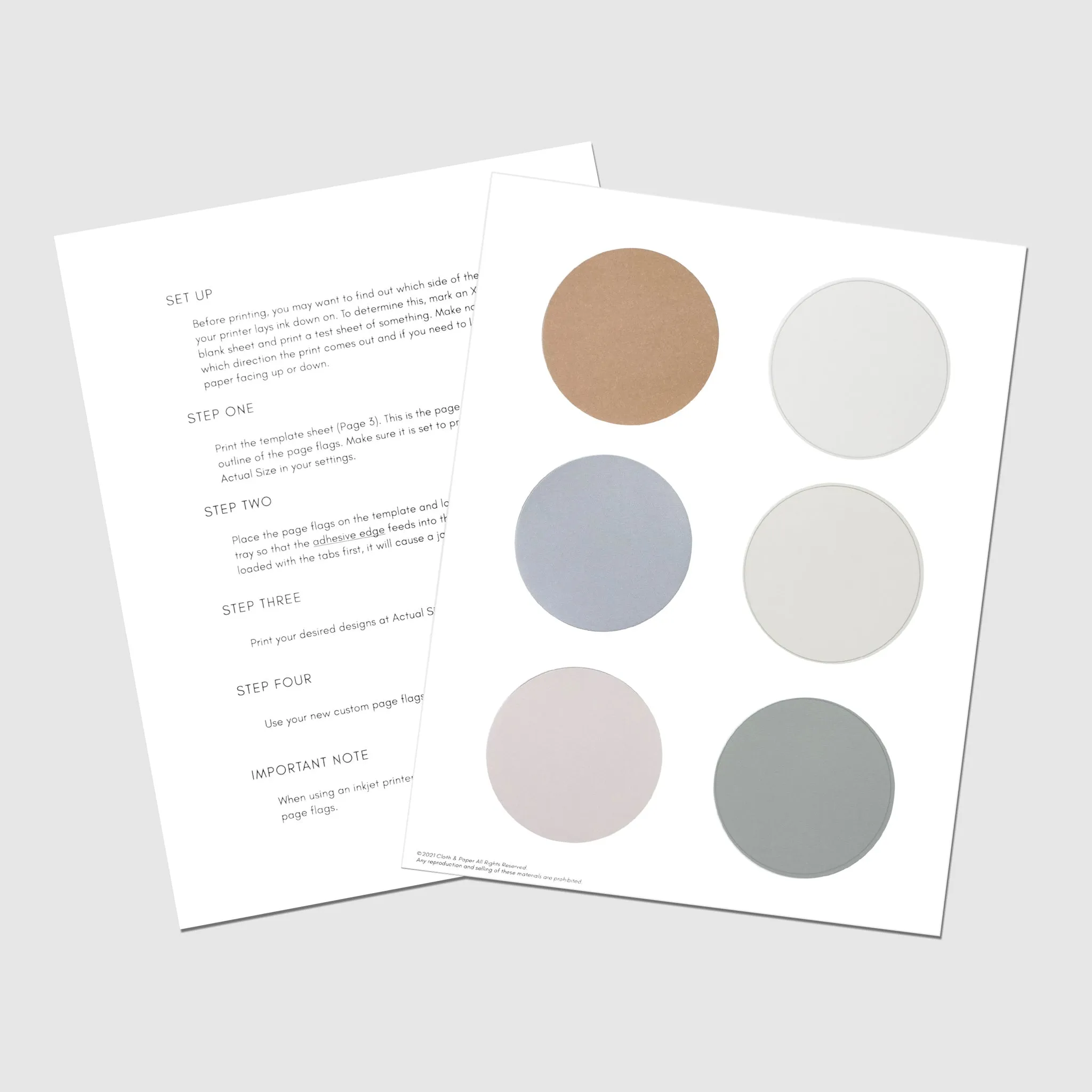 Circle Sticky Note Printable | Essentials