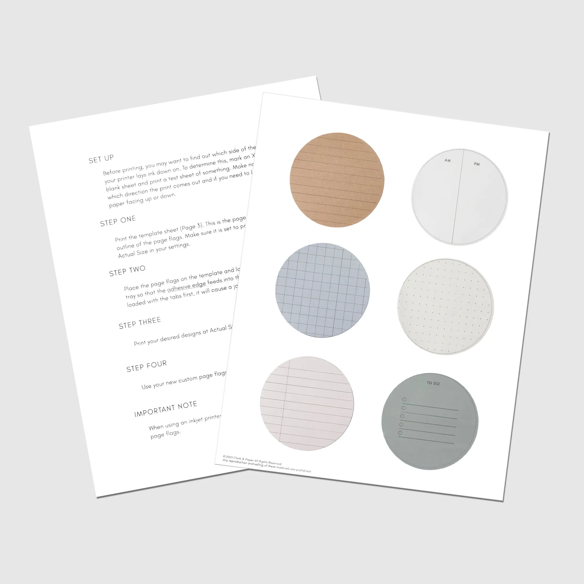 Circle Sticky Note Printable | Essentials