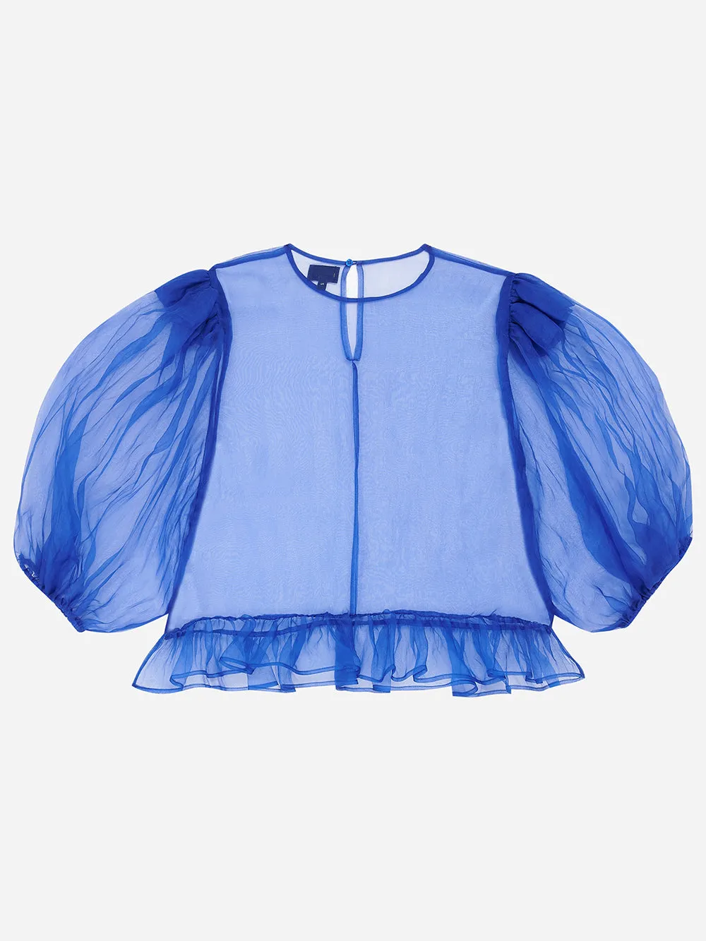 Cobalt Puff Sleeve Top