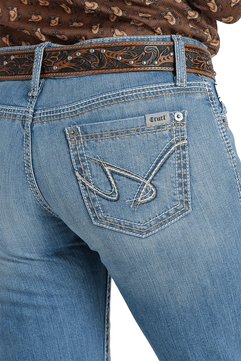 Cruel Girl Women's Mid Rise Jayley Trouser Jeans