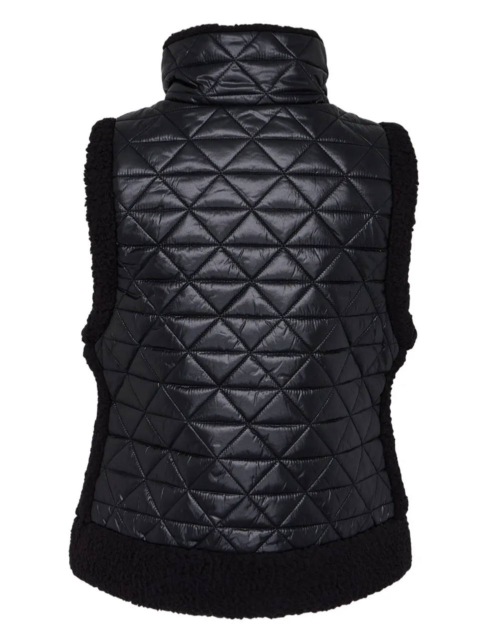 Diamond Novelty Quilted Mock Neck Puffer