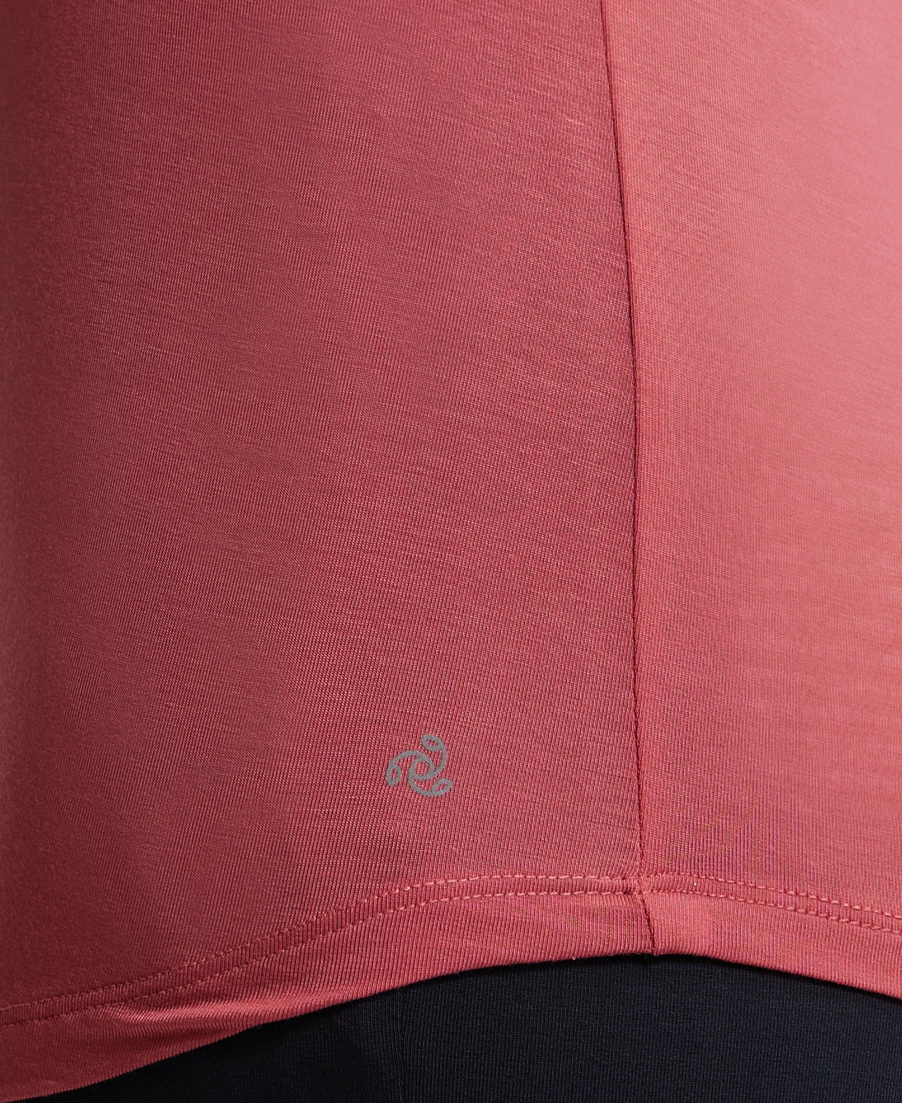 Environment Friendly Lyocell Elastane Stretch Relaxed Fit Tank Top - Garnet Rose