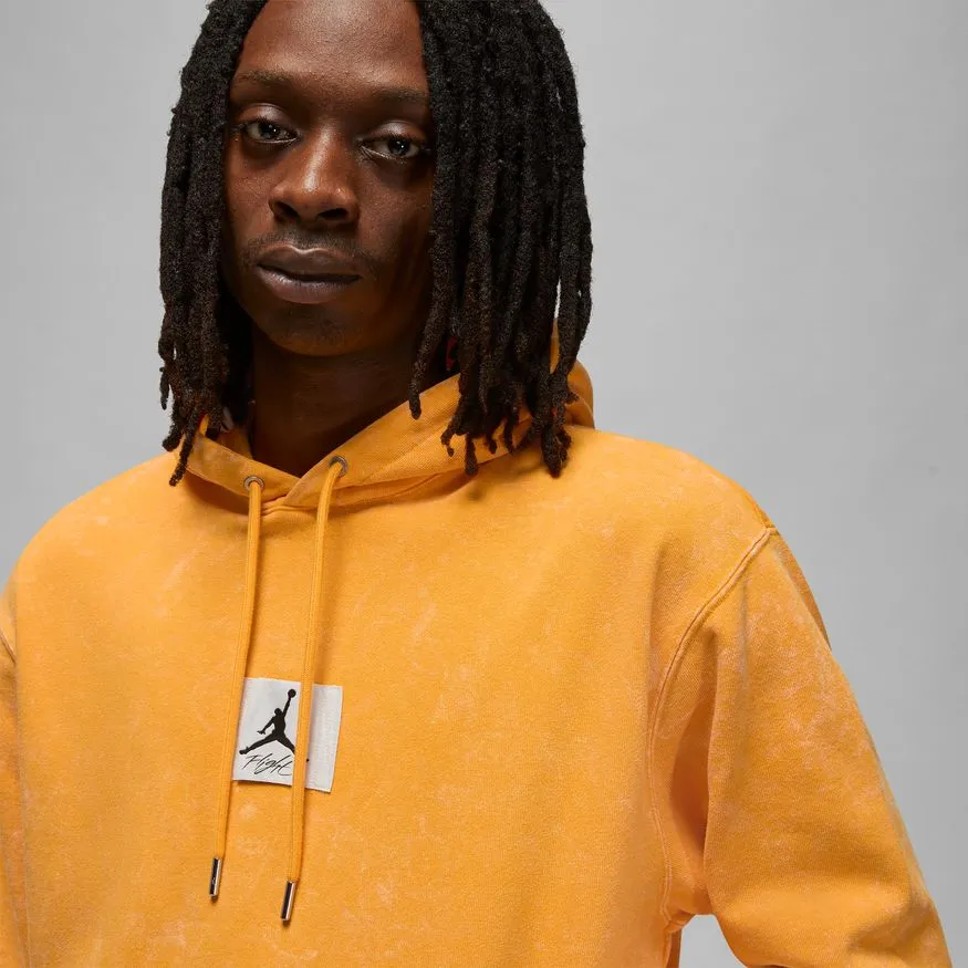 ESSENTIALS WASHED FLEECE HOODIE "TAXI"