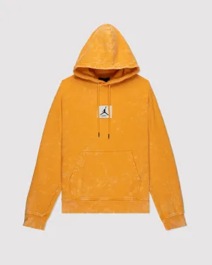 ESSENTIALS WASHED FLEECE HOODIE "TAXI"
