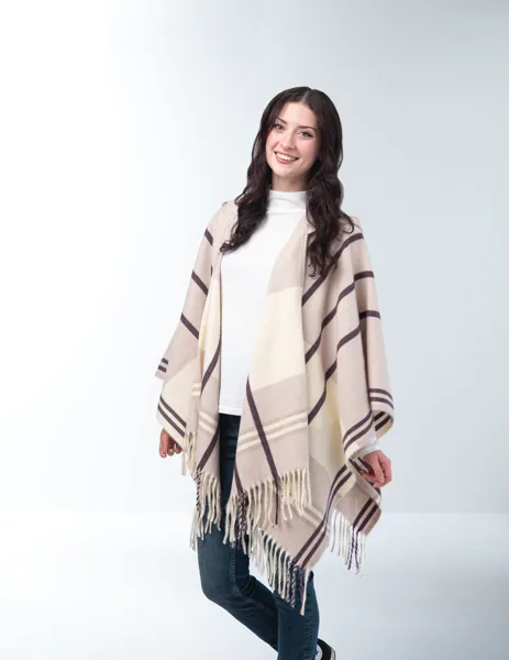 Ganz Line Up Hooded Wrap - Mauve
