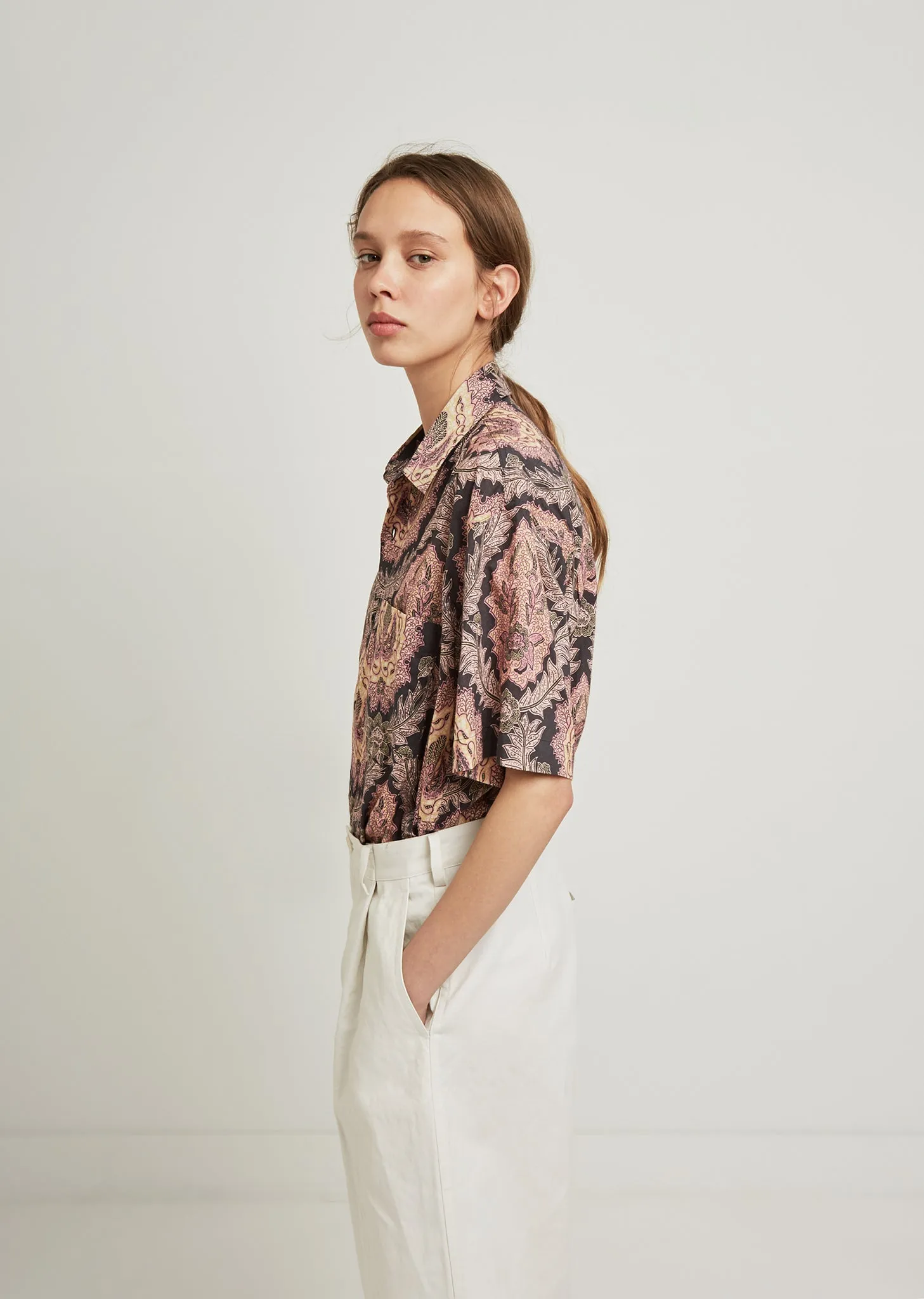 Iggy Print Button Up Shirt