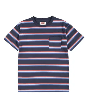 Levi's Big Boys Relaxed Fit Striped Pocket T-shirt
