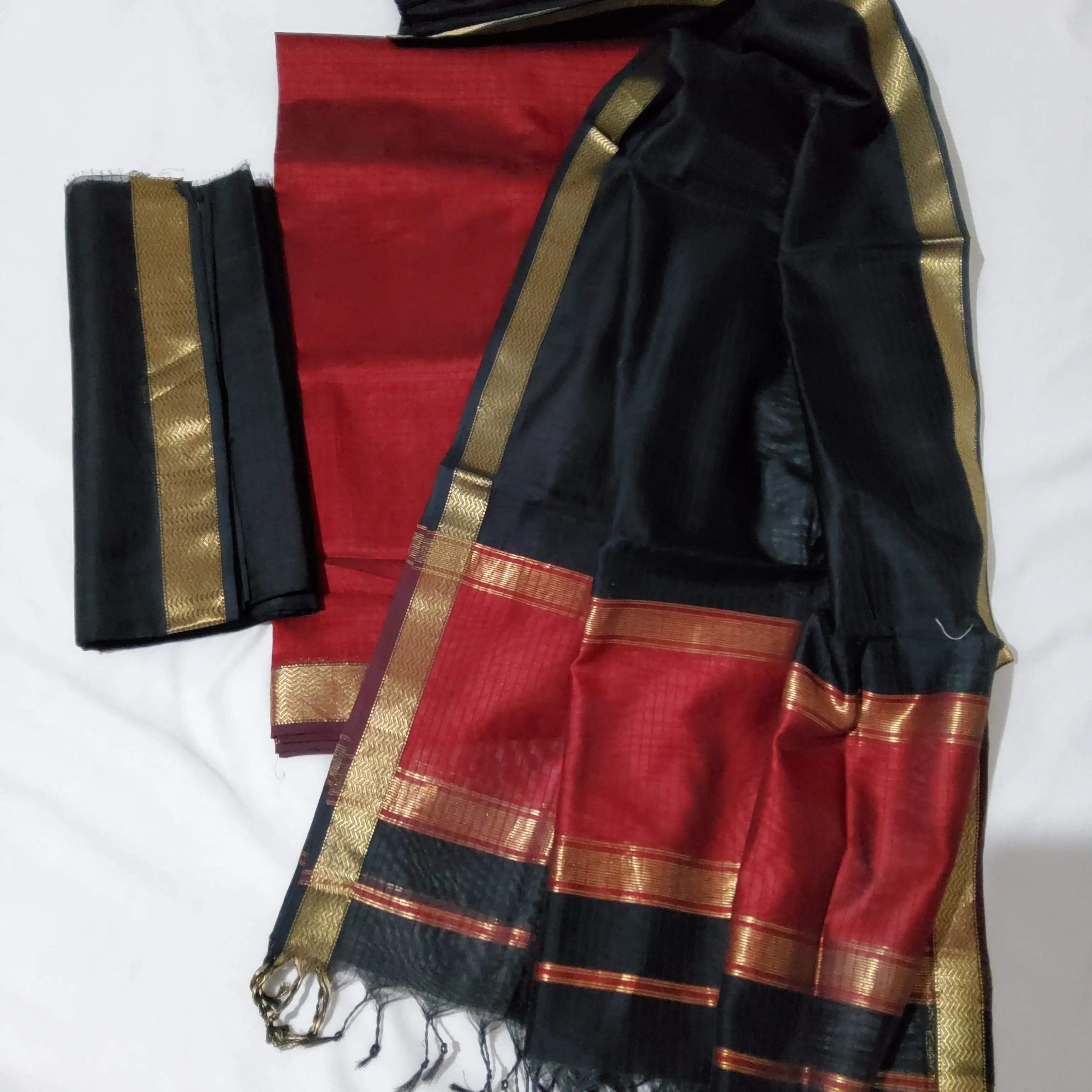 Maheshwari Silk Cotton Dress Material