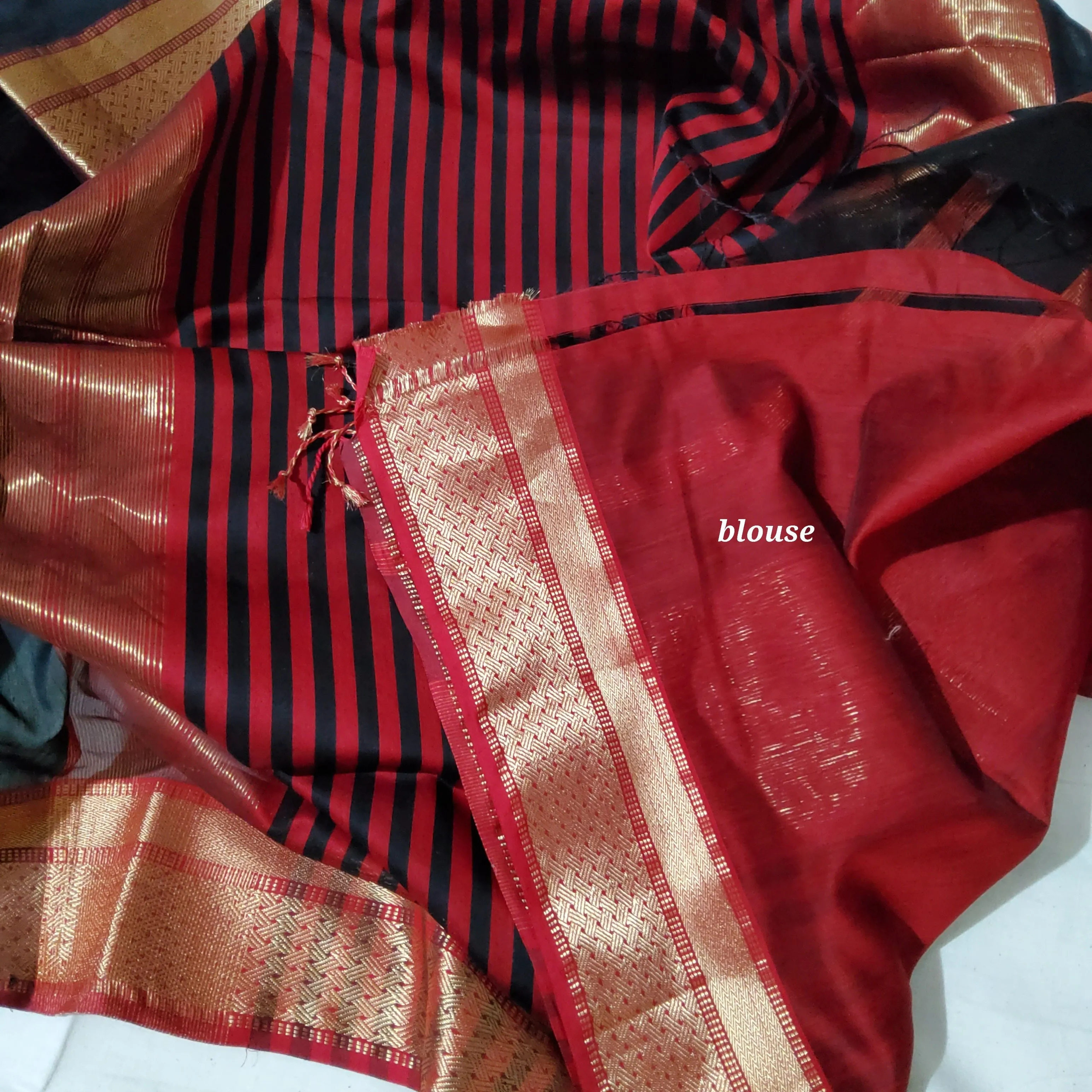 Maheshwari Silk Cotton Saree with Blouse