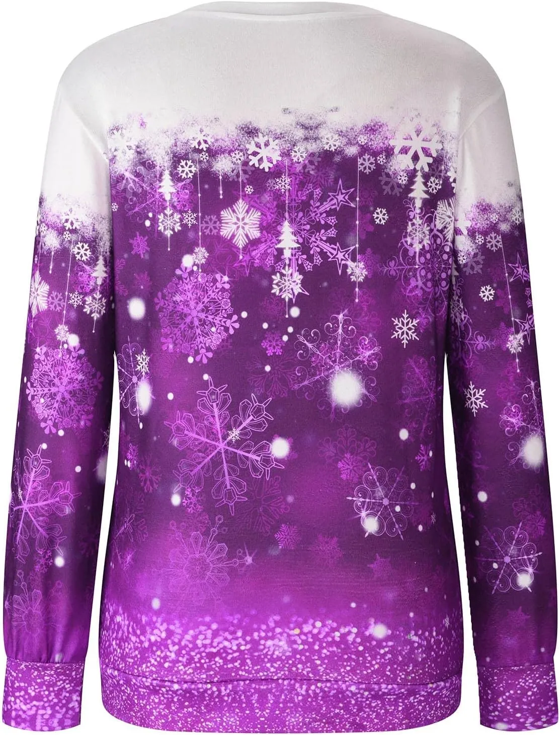 maisdgop Ugly Christmas Sweater Women Pretty Printed Crewneck Blouse Winter Holiday Sweatshirts Casual Long Sleeve Pullover
