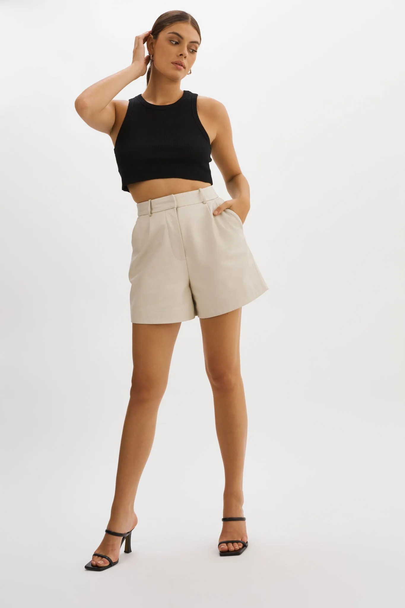 MARLENE | Leather Shorts
