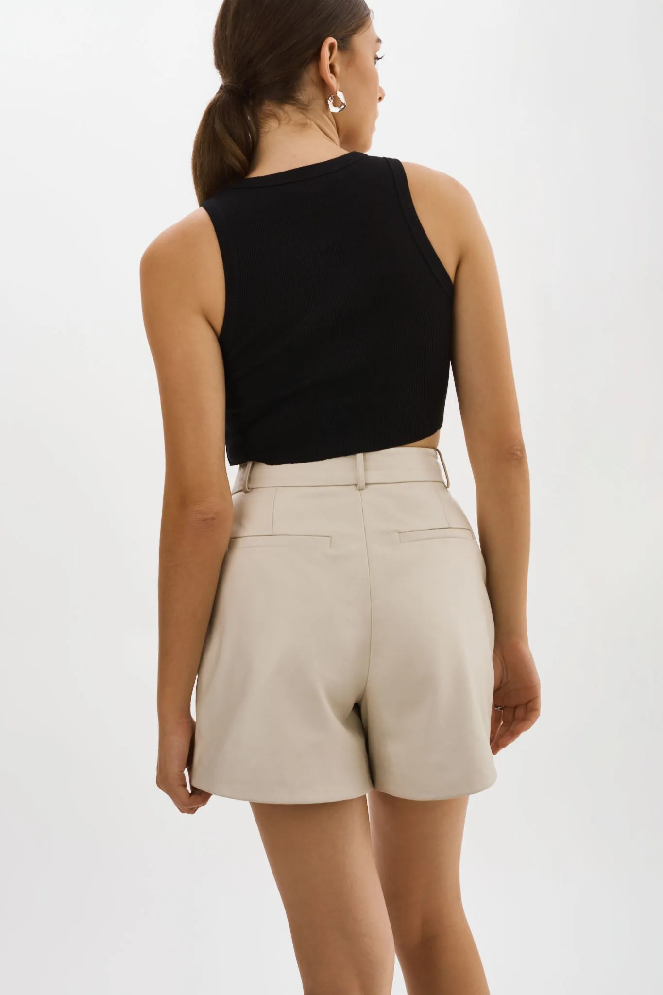 MARLENE | Leather Shorts