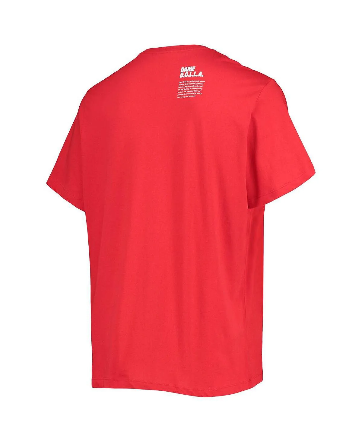 Men's damian lillard red portland trail blazers select series rookie of the year t shirt with Nike name and number red