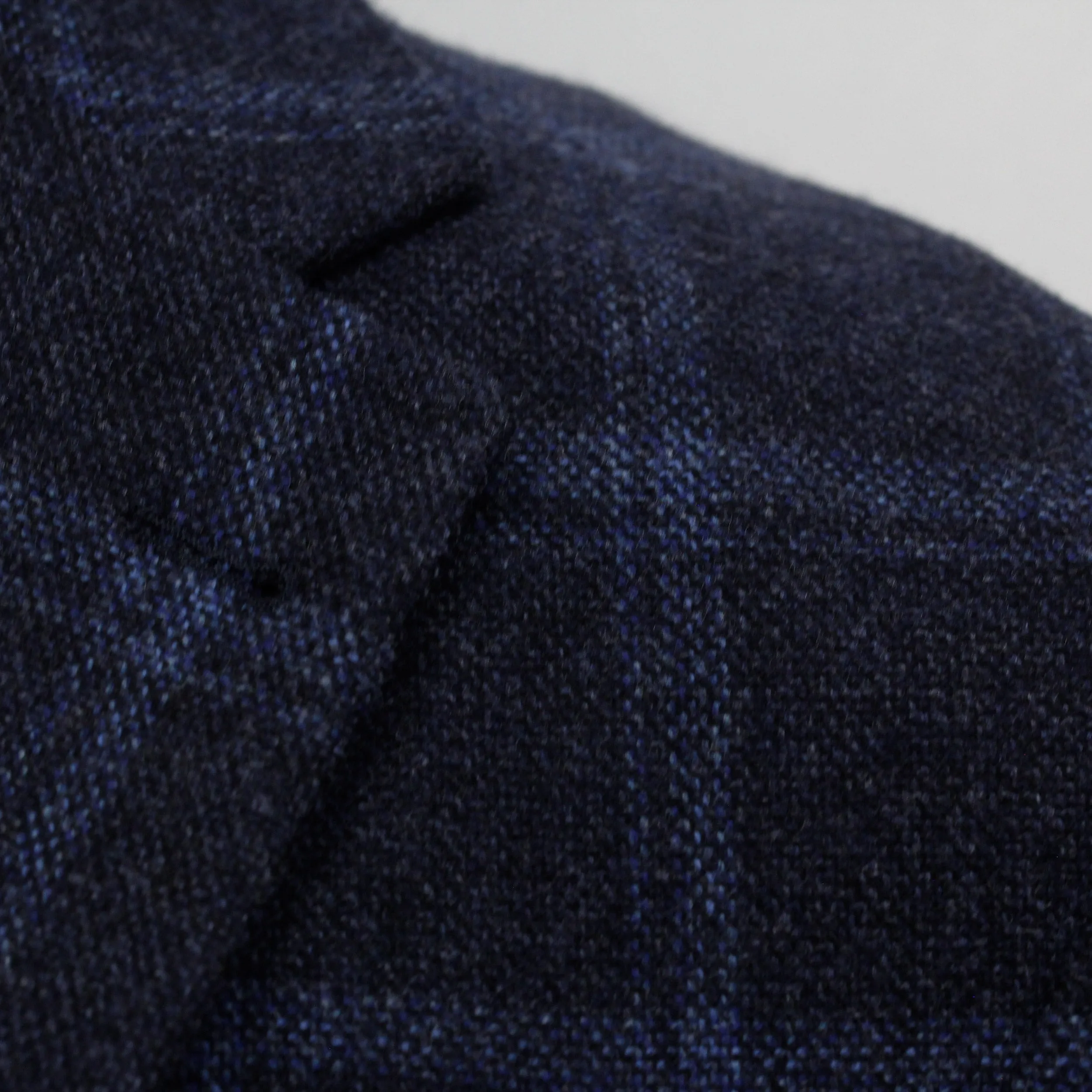 Midnight Blue Tonal Plaid Midland Contemporary Fit Unconstructed Sport Jacket - Jack Victor