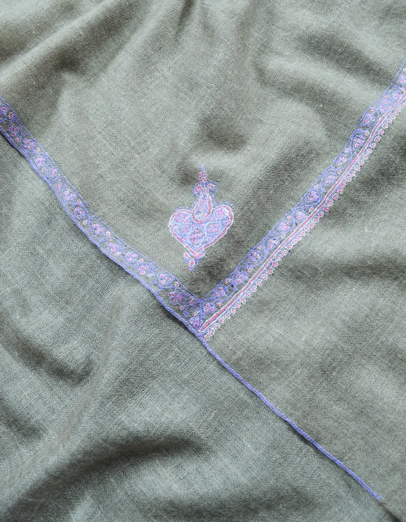 natural Embroidery Pashmina Stole 7832