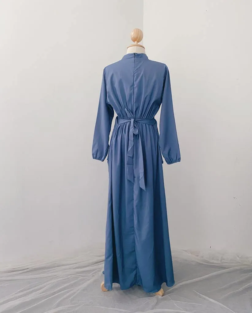 Pleated Layers Maxi Dress