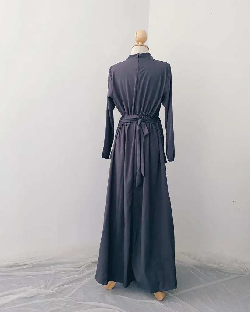 Pleated Layers Maxi Dress