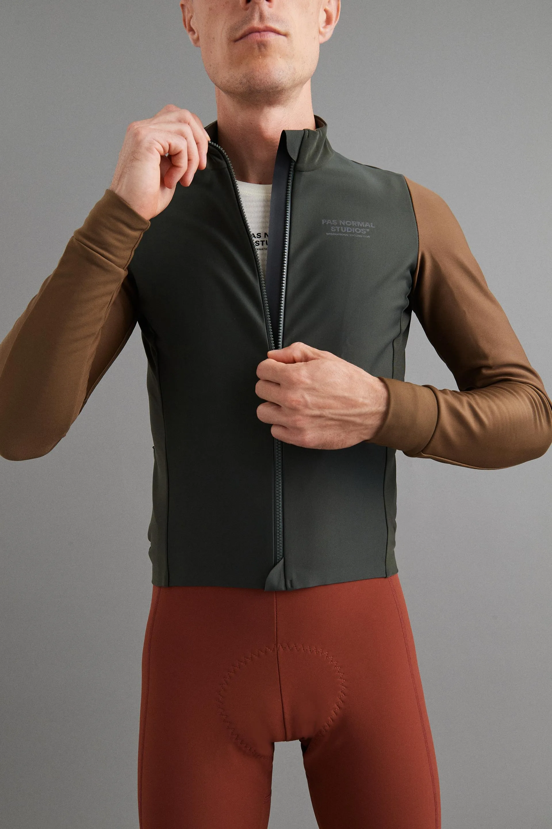 PNS Mechanism Men's Thermal Longsleeve Jersey Dark Olive/Army Brown
