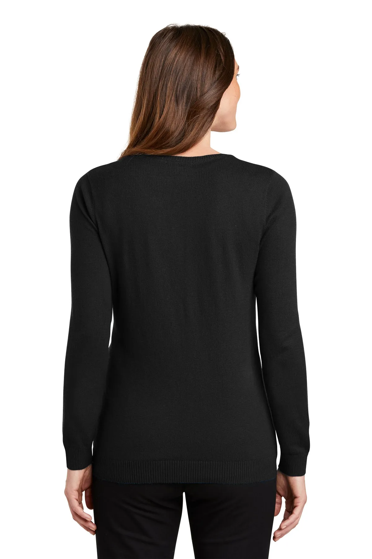 Port Authority Ladies Cardigan Customized Sweaters, Black