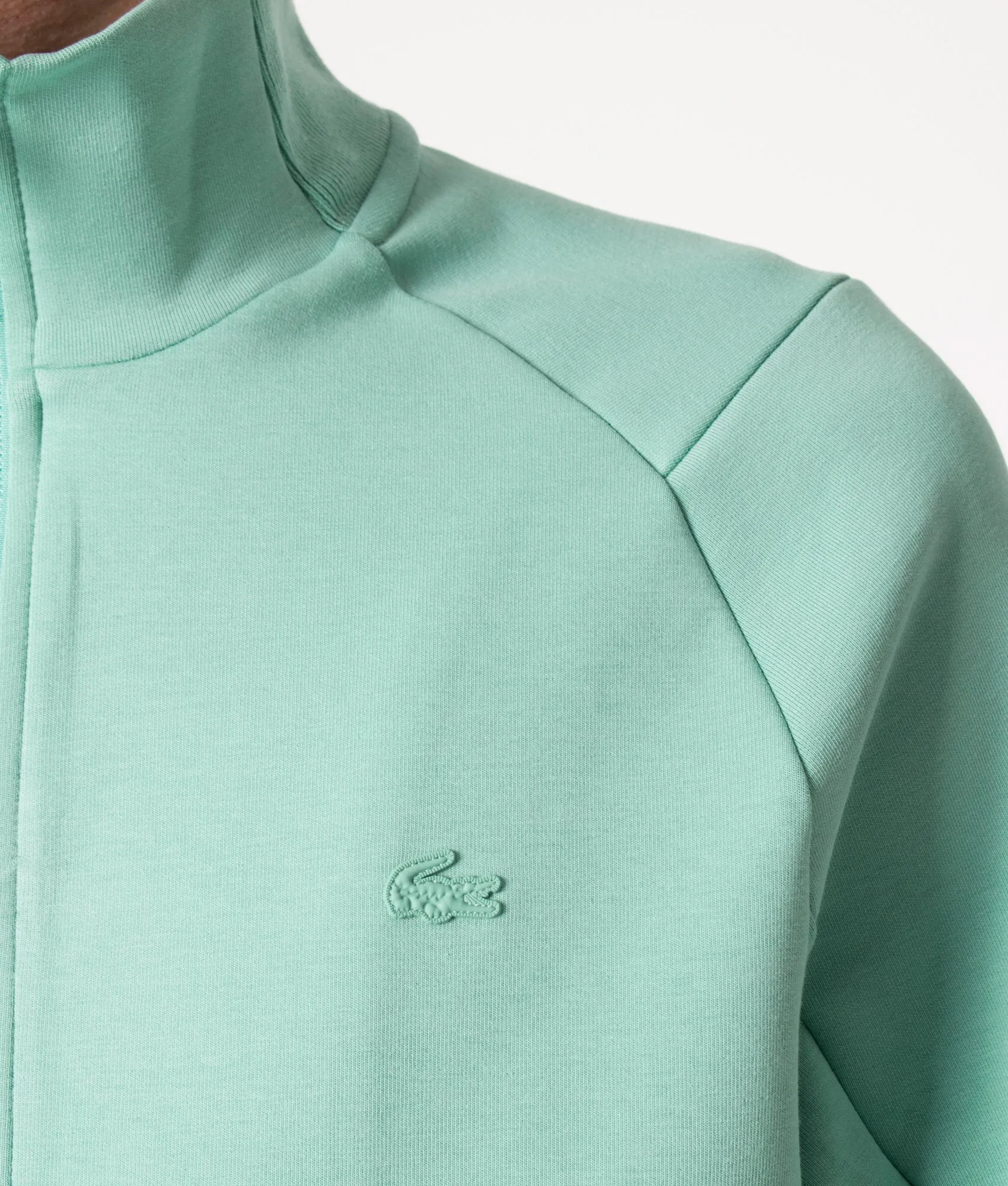 Relaxed Fit High Neck Zip Through Sweatshirt