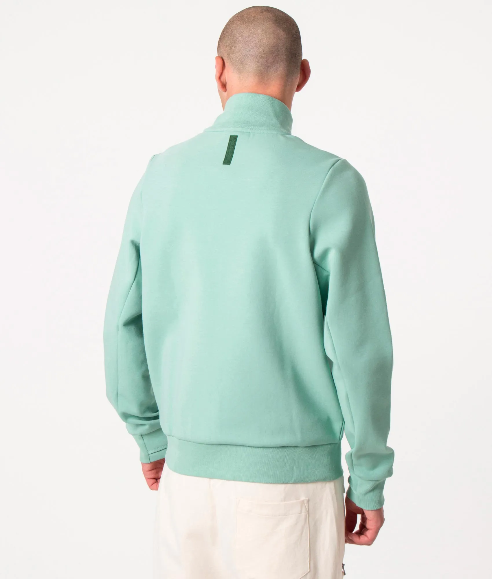 Relaxed Fit High Neck Zip Through Sweatshirt