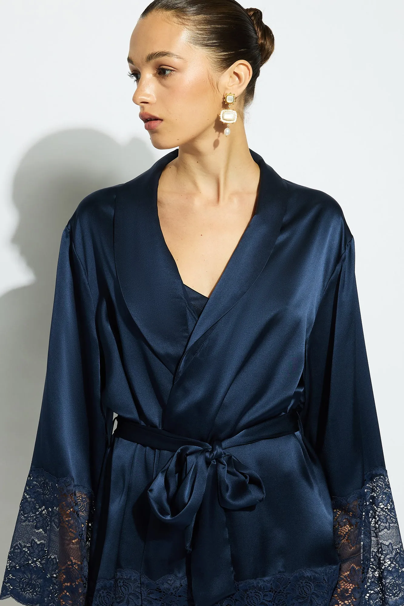 Silk Lace Robe