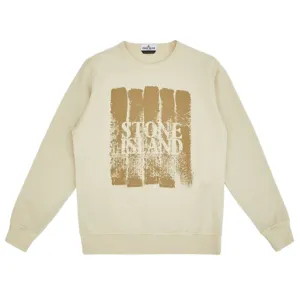 Stone Island Beige Printed Sweater