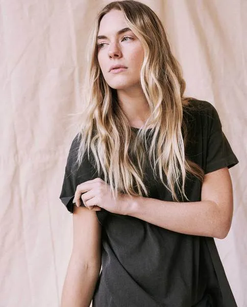 The Great - The Boxy Crew in Washed Black