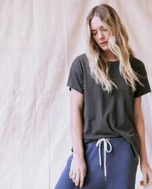 The Great - The Boxy Crew in Washed Black