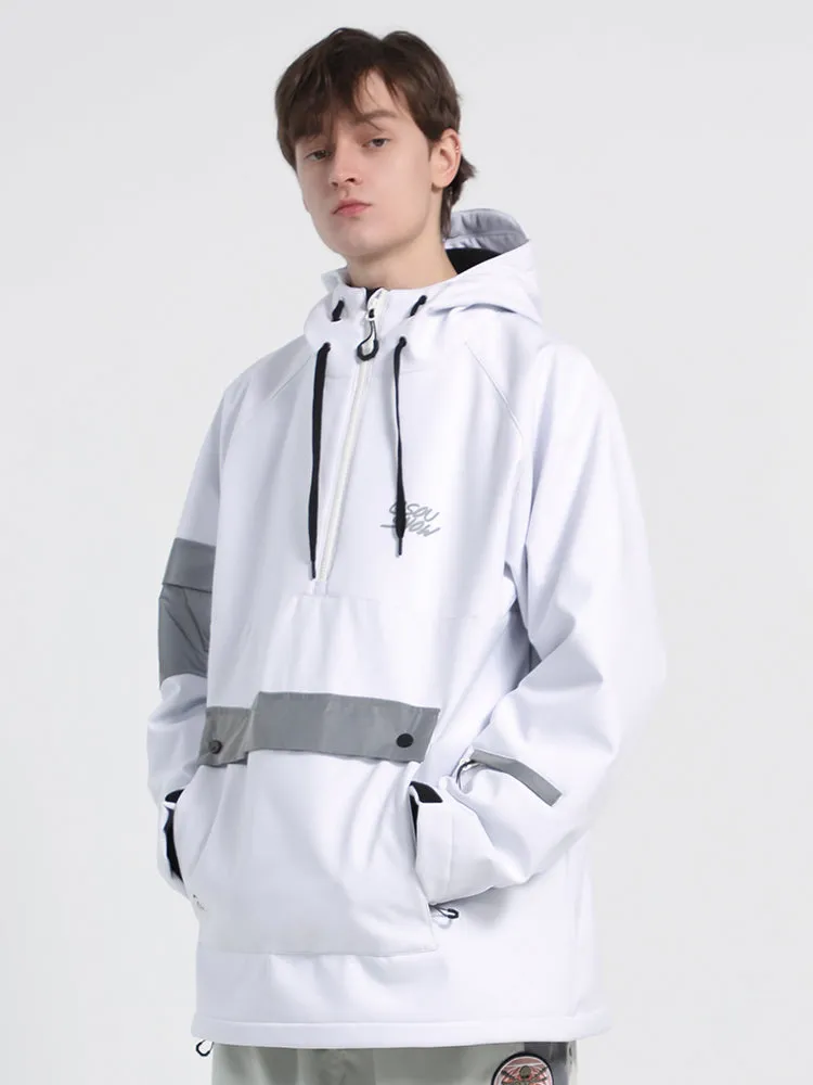 Unisex Winter 2021 Light White Waterproof Colorful Fluorescent Ski Jacket