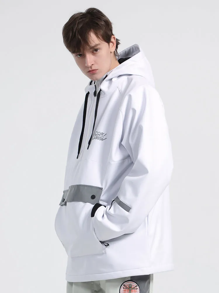 Unisex Winter 2021 Light White Waterproof Colorful Fluorescent Ski Jacket