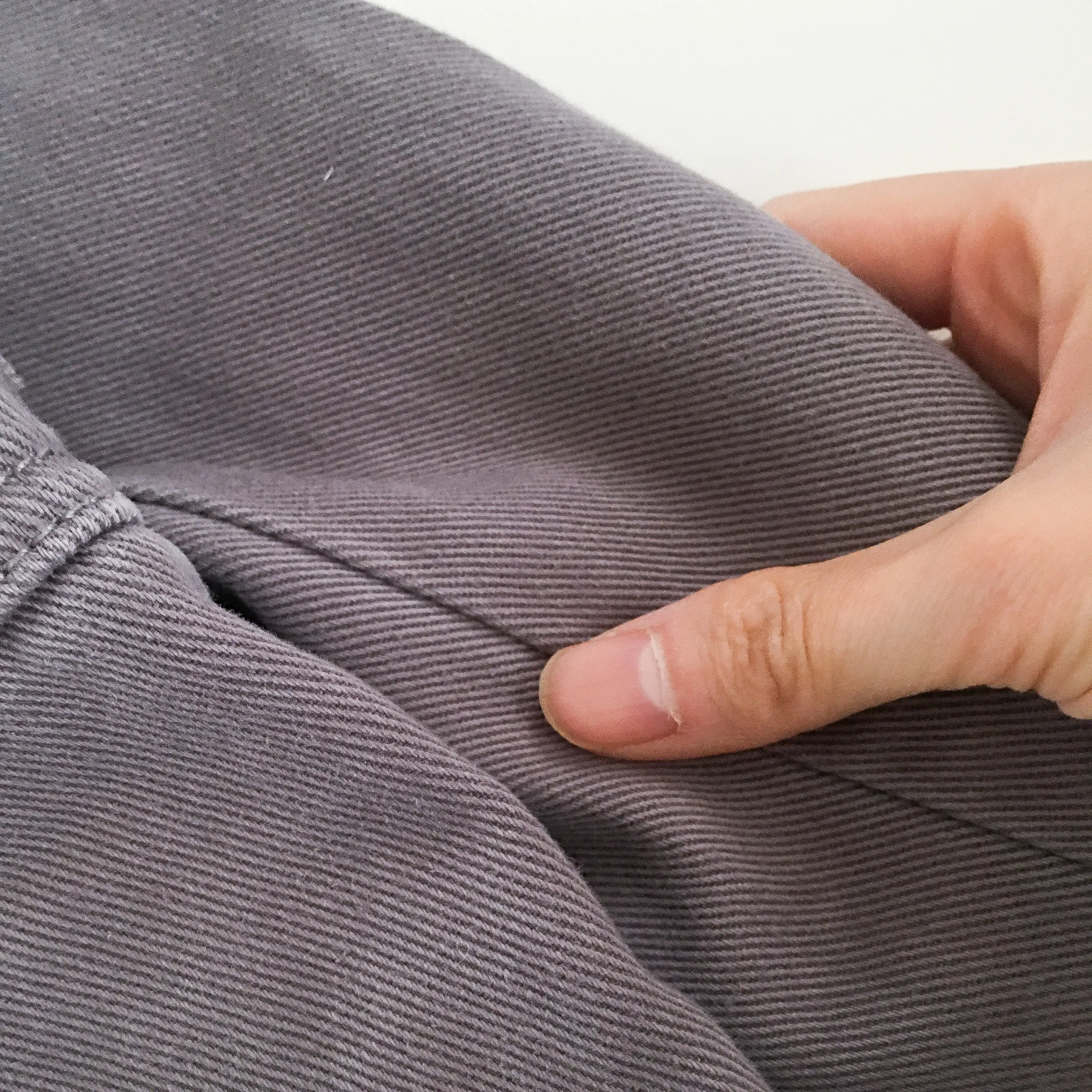 VINTAGE GREY SIDE POCKETS HIGH WAISTED CARGO PANTS TROUSERS