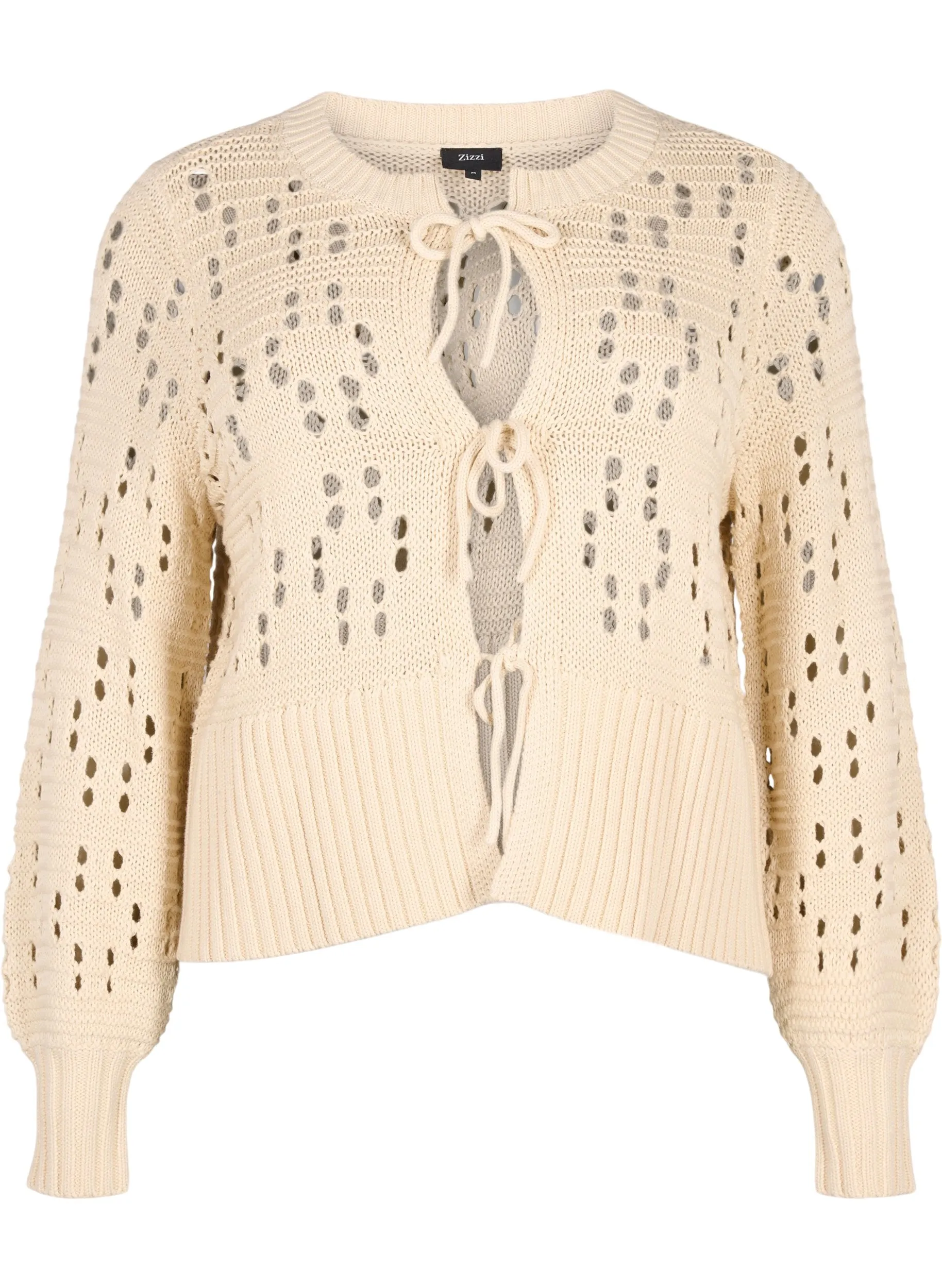 Zizzi Daisy Cardigan in Beige